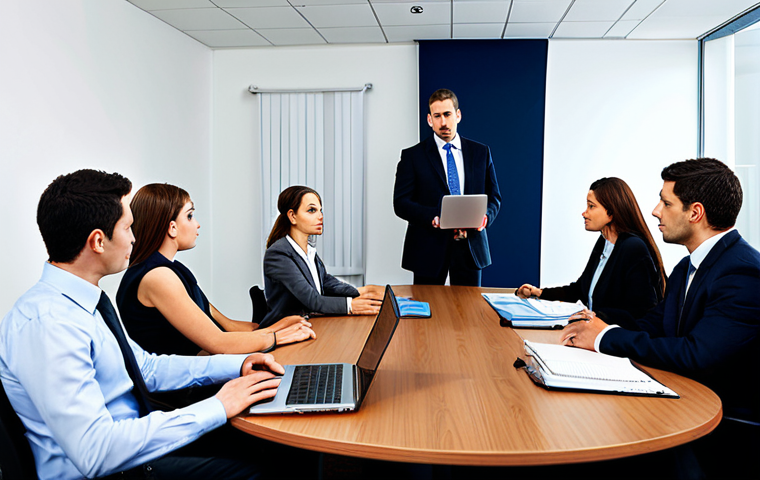 소셜미디어 캠페인 위험 관리 - Monitoring Social Media for Brand Mentions**

"A diverse team of professionals in a bright, modern o...