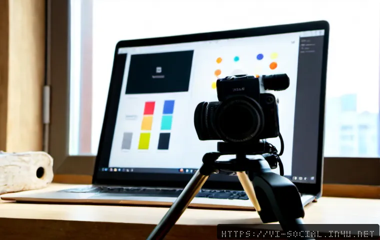 Home 17 소셜미디어마케팅과 크리에이티브의 조화 - Photorealistic Vietnamese social media marketing workspace, young creative professional arranging co...